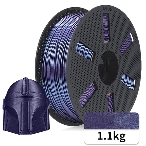 JAYO 1.1KG Galaxy PLA 3D Printer Filament 1.75mm Sparkle Glitter Purple Galaxy