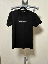 Palm Angels Classic Logo Printed Regular Fit Black T-Shirt Size S