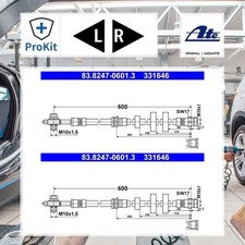 2x ORIGINAL® Ate Bremsschlauch Vorne für VW ID.3 (E11 E12) ID. Buzz Bus ID.