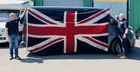 Fabulous WW2 Era 4 Yard Military Stamped Sewn Cotton Union Flag or Jack