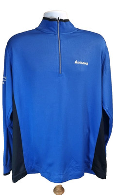 Nike Golf Dri-Fit Blau 1/2 Zip Top Herren Gr. L 2018 Sportbekleidung Langarm Neu