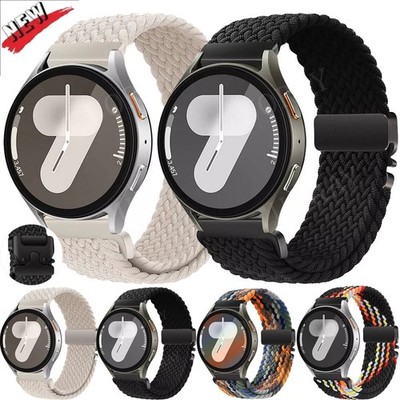 Braided Nylon Armband für Samsung Galaxy Watch 7 6 4 3 5 Pro 45/46/47mm 40/44mm