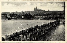 Old postcard AK PRAGUE CASTLE AND LITTLE SIDE CZECHIA (1513168)