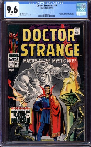 DOCTOR STRANGE #169 CGC 9.6 WHITE PAGES // 1ST DR STRANGE IN HIS OWN TITLE 1968