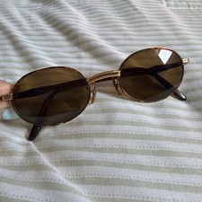 Vintage Ray Ban Bausch Lomb Oval Tortoise Shell Sunglasses Double Bridge 90s