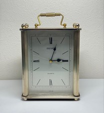 SEIKO Vintage Quartz Carriage Clock KG692G Classic Desk Clock Tested
