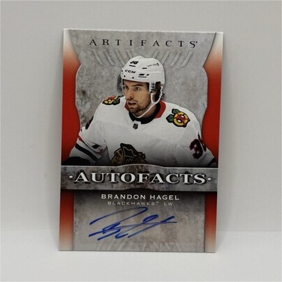 2021-22 Upper Deck Artifacts Auto Facts Brandon Hagel Auto Chicago Blackhawks
