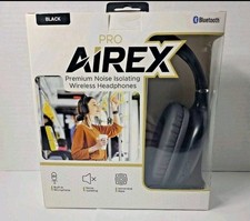 Pro Airex Wireless Bluetooth Headphones Stereo Over Ear Headset Gray NIB Sealed