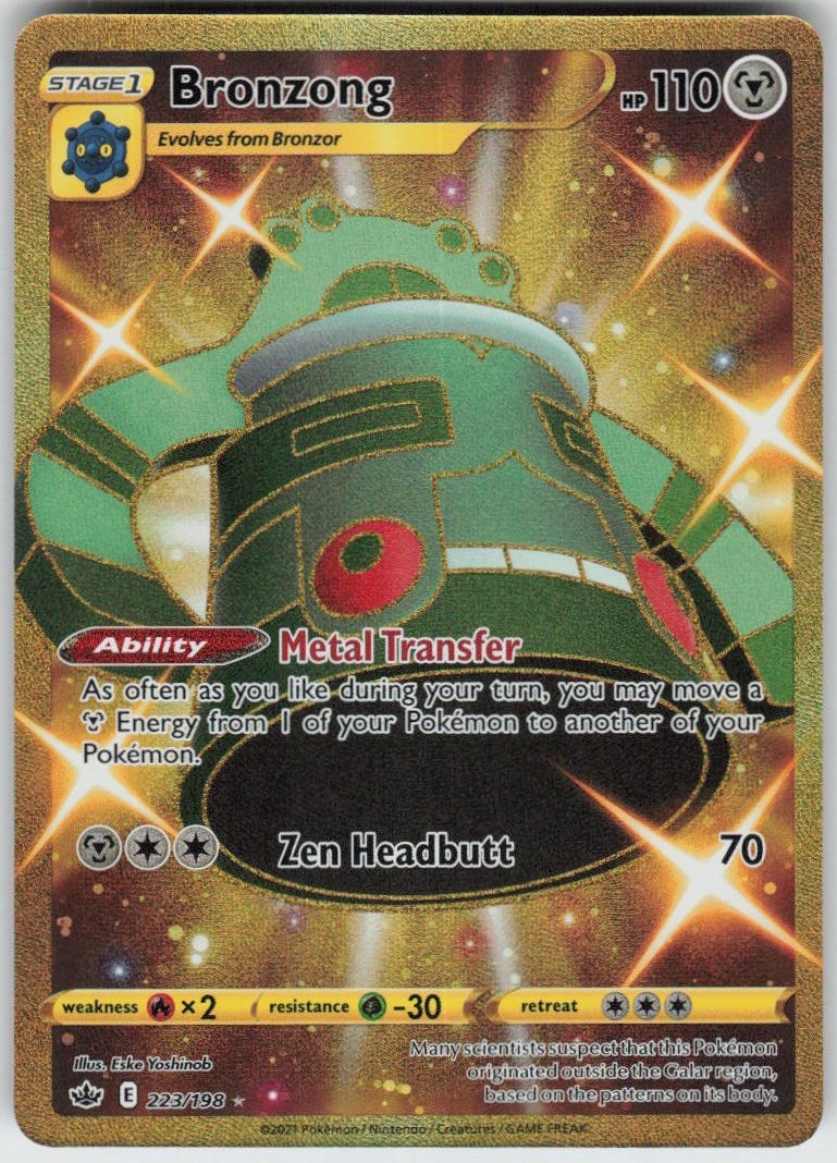 Bronzong 223/198 Secret Rare Chilling Reign Near Mint