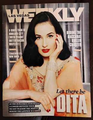 Rare Las Vegas Weekly Dita Von Teese Cover Story (May 2012)