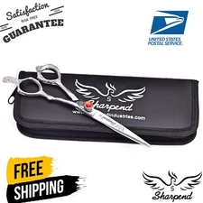 Professional Barber Hair Cutting Scissors Shears Hairdressing Salon & Gold Razor