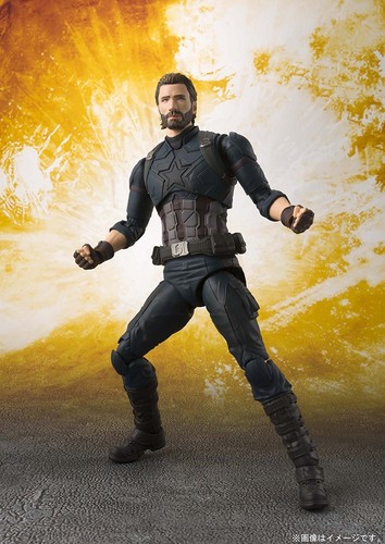 S.H. Figuarts Avengers Captain America Avengers Infinity War 155mm Action Figure - Picture 4 of 6