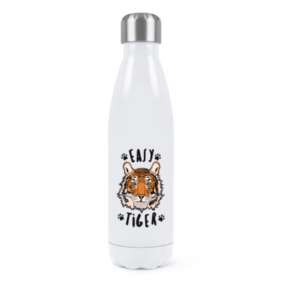 Easy Tiger Doppelwand Wasserflasche Lustig Tiere Thermo Scherz Katze