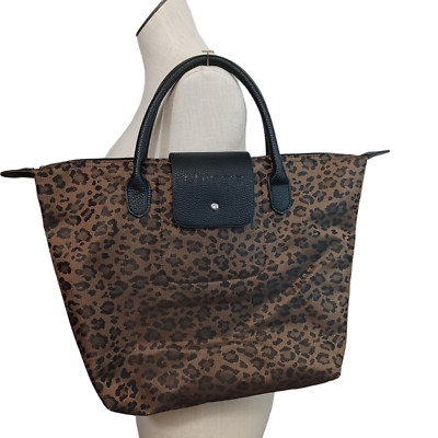バッグ WACKOMARIASPEAK EASY / LEOPARD TOTE BLUE Chicos Animal Print Packable Foldable Travel Tote Bag Purse