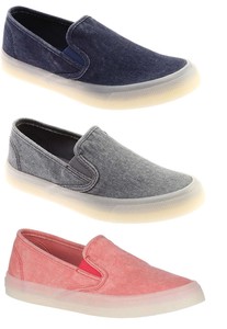 sperry canvas slip on womens