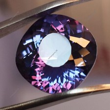 Natural Alexandrite Square Cushion Color Change 8 Ct AA CERTIFIED Gemstone