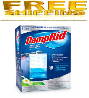 15.4 oz Hanging Moisture Absorber, Pack of 3, Fresh Scent