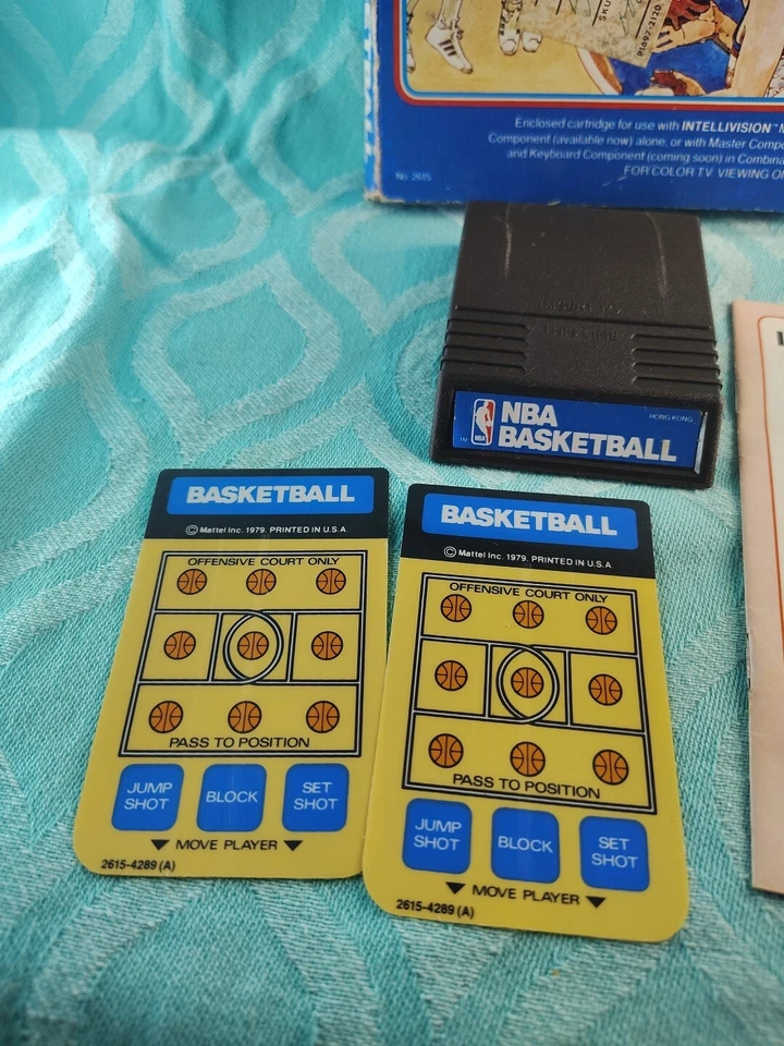 NBA Basketball Intellivision Complete In Box W/ Inlays & Manual 1979 Sports Game - Image 2 of 4