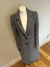 Each X Other 80% Wool Coat Size Medium Uk 10/12 Dog Tooth Style Rrp £635