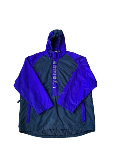 Vintage Nike 1/2 Zip Jacket Mens Large Navy 90s Oversize See Description - Picture 8 of 13