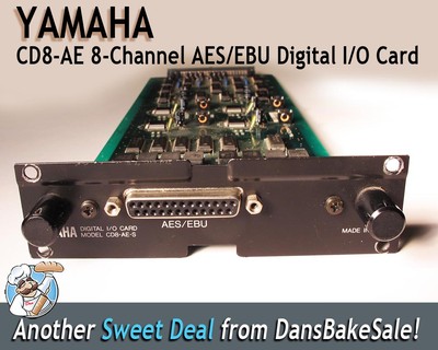 Yamaha CD8-AE-S 8 Channel AES/EBU Digital I/O Card for Yamaha 02R