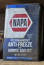 Napa Vintage Summer Coolant Antifreeze One Gallon No Liquid