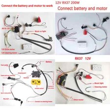 DIY 24V 200W Wire Harness for Children Electric Car Ride on Toys Accessories Set