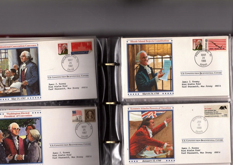 Colección de Cubiertas Bicentenario Constitución de los Estados Unidos 72 cubiertas (e100 Foto 4 de 4