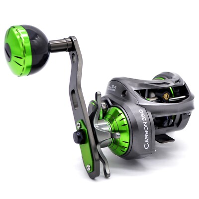 CAMEKOON Carbon 380 Baitcasting Fishing Reel 7.2:1 Carbon Frame and Side Covers