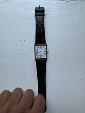 [TOP MINT] SEIKO SUP880 Mens Gold Tank Watch w/Box & Papers