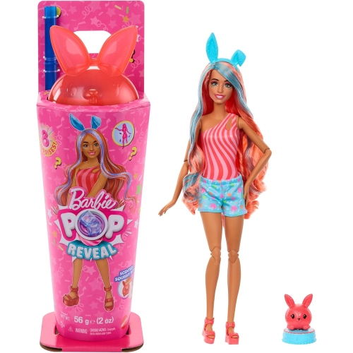 Barbie Pop Reveal Coniglietto con Accessori e Cambia Colore, 3+ anni MATTEL