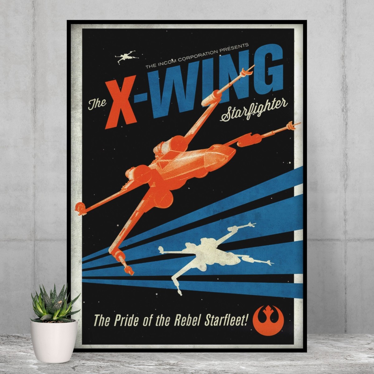 Star Wars Poster - X-Wing Starfighter Ad- Movie Posters | eBay