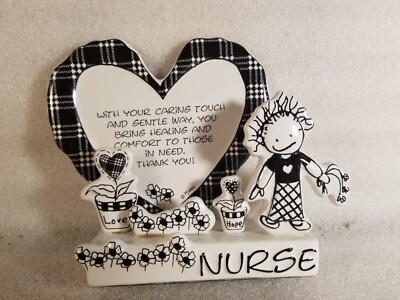 Children of the Inner Light Nurse Desk Plaque Thank You Caring Kindness 