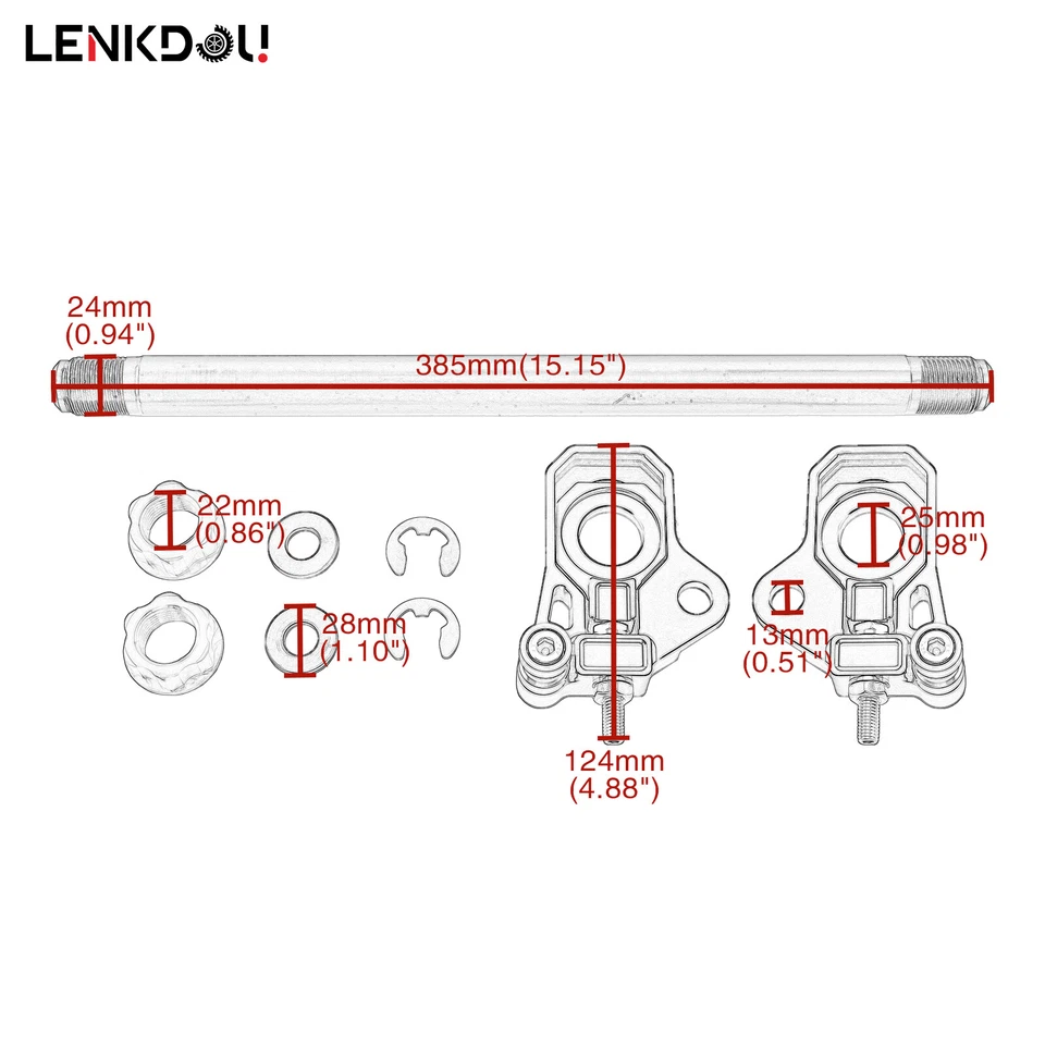 1xRear Axle Adjustable Kit Gold For Harley Touring Street Glide Road King 2009+ - Imagem 4 de 4