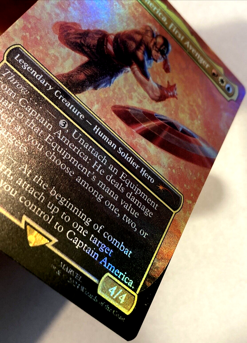 MTG Captain America, First Avenger RAINBOW FOIL Secret Lair