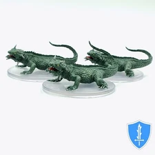 Giant Lizard x3 - Seas & Shores #31 D&D Icons of the Realms Miniature