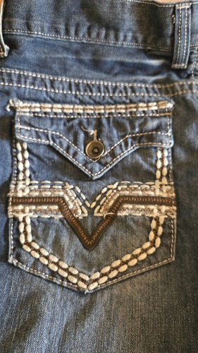 Helix Jeans Mens 34 x 32 Blue Denim Pants Straight Relaxed - Picture 9 of 9