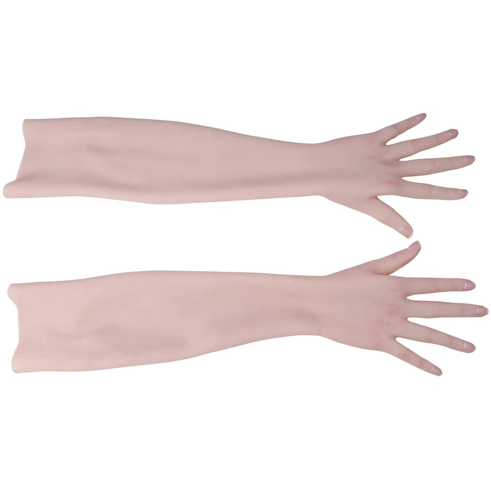 Realistic Bloodshot Silicone Female Gloves Hand Gloves Veins Skin Crossdresser - Bild 4 von 4