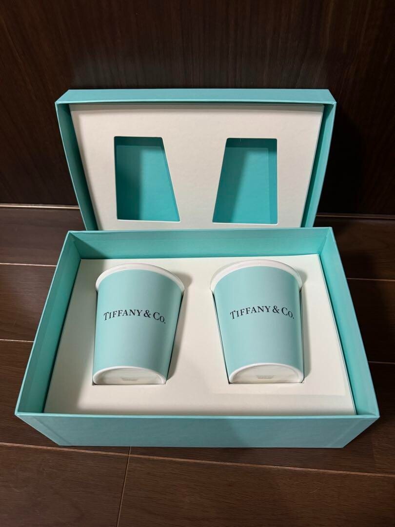 新品、未使用Tiffany & Co. スープカップ 2個セット TIFFANY & Co. (ティファニー) マグカップセット ブルーボックスマグ
