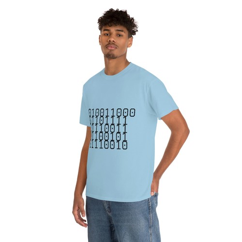 Unisex Heavy Cotton Tee Binary for LOSER and Loser on back of shirt - Bild 97 von 145