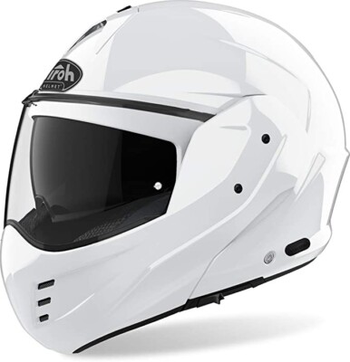 CASCO MATHISSE Modulare Aprbile DOPPIA OMOL P/J AIROH BIANCO LUCIDO TAGLIA xs
