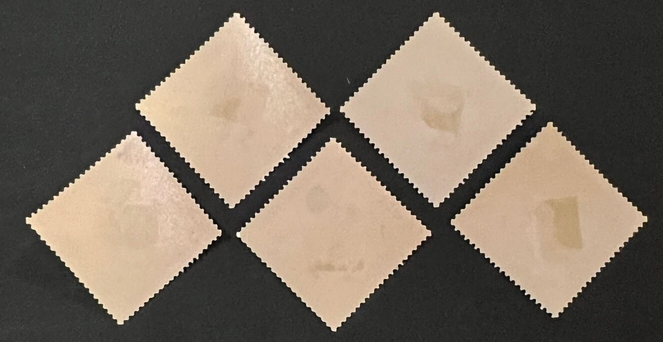 旅行邮票:哥斯达黎加航空邮件邮票斯科特 #C303-C307 短套装完好 MOGH — 第 3/4 张图片