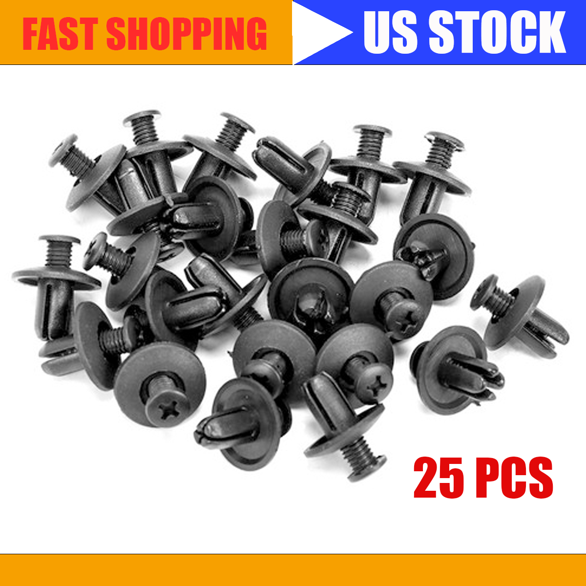 25 Bumper Fender Liner Screw Retainer Clips 86590-28000 Fit Hyundai Models