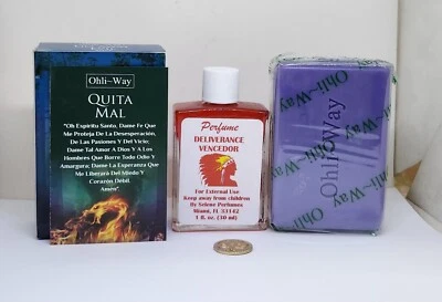 ARTESANIA PERU JABON QUITA MAL ROMPE BRUJERIA PERFUME CON FEROMONAS ORACION Y AMULETO INCLUIDO