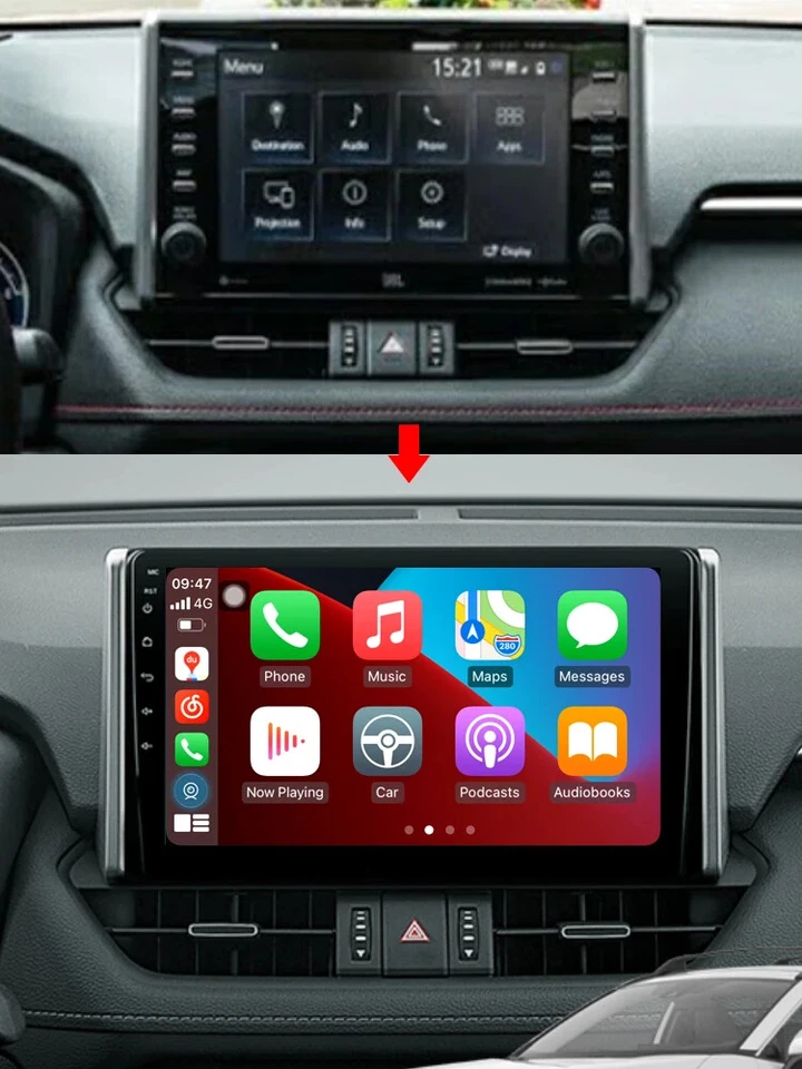 Radio for Toyota RAV4 Android Stereo 2019 2020 2021 2022 IPS 10.2in Touch Screen - Image 2 of 4