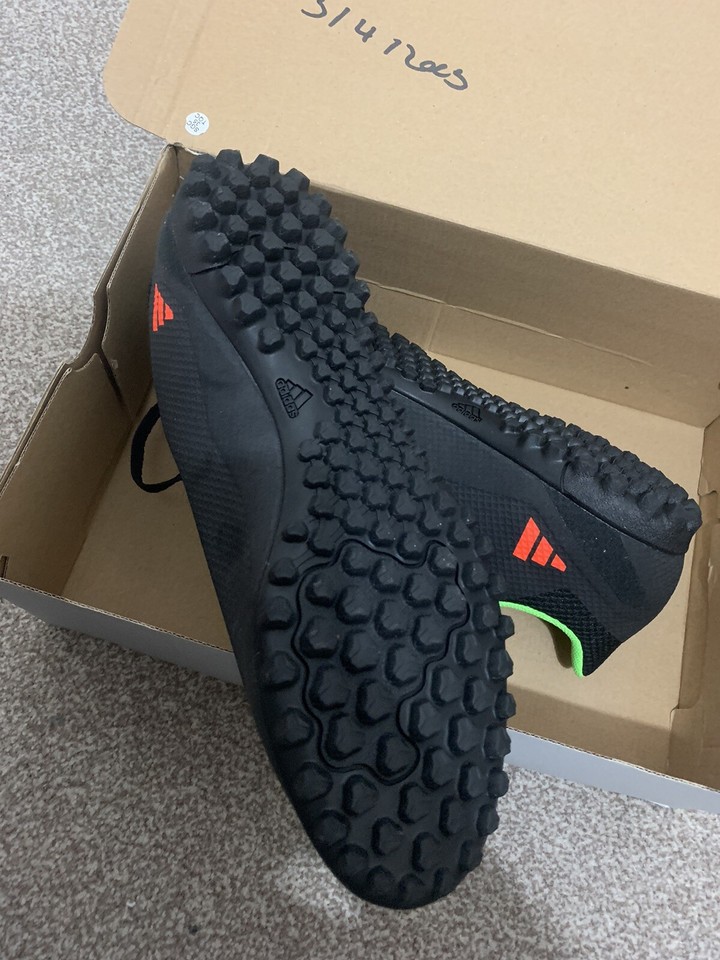 adidas Speed Portal Astro Turf Trainers UK 11 Black / Green Brand New