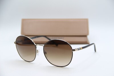 NEW BURBERRY B 3094 1145/13 BLACK GRADIENT AUTHENTIC FRAMES SUNGLASSES 56-17