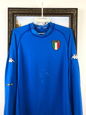 Italy Home football shirt 2000 Soccer Kappa Long Sleeve Jersey