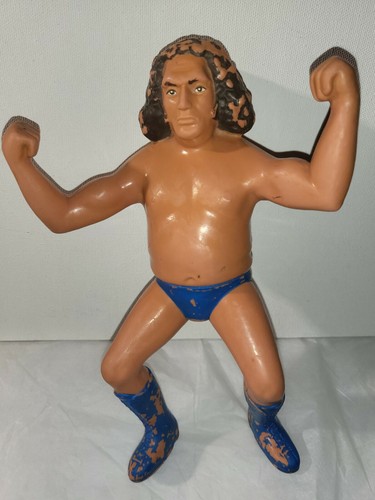 Vintage 1984 LJN Andre the Giant WWF Long Hair Tit...