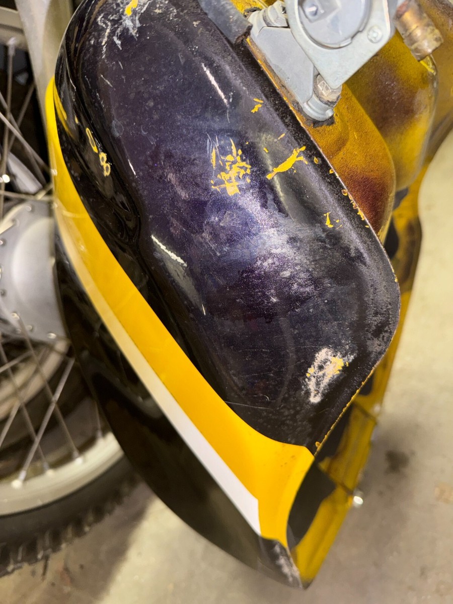がんた　2枚 00-02 Kawasaki Ninja Zx6r ZX 6 Fuel Gas Tank Petrol Yellow